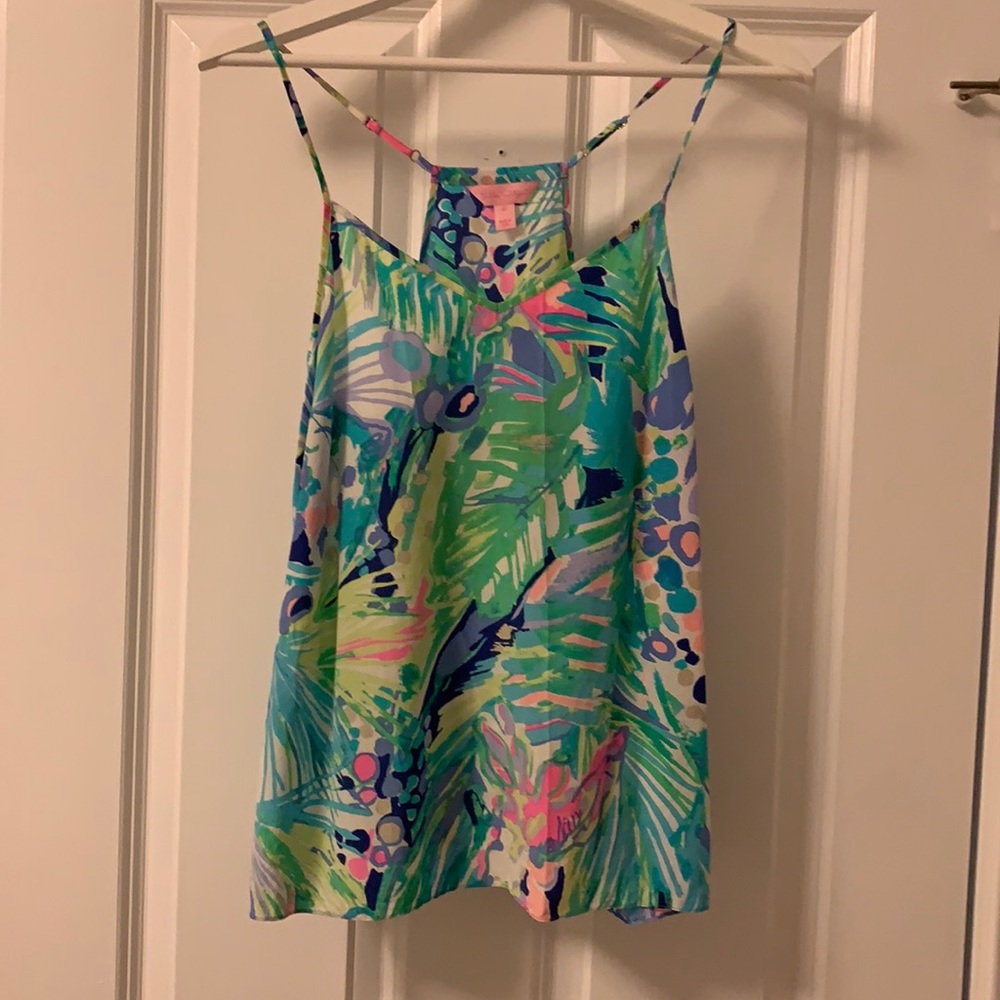 EUC Lilly Pulitzer Silk Tank Medium